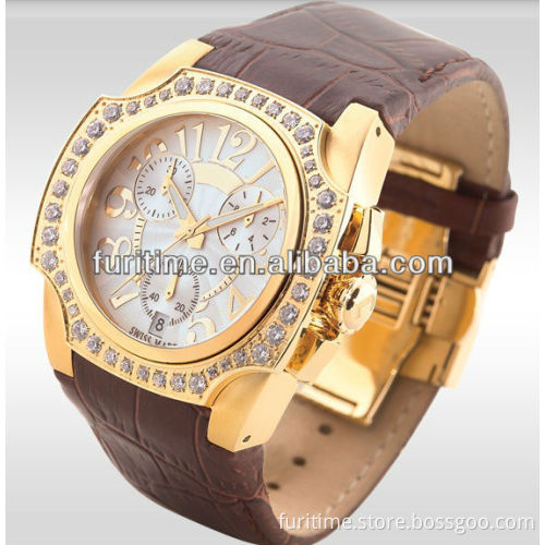 fashion ladies crystal watch fashion diamond watches pc21 movement